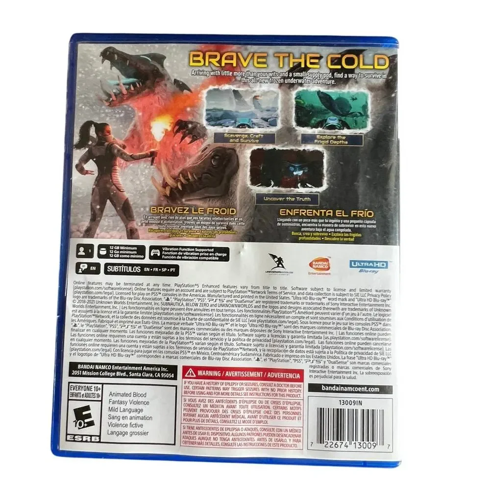 PS5 Subnautica Below Zero Sony PlayStation 5